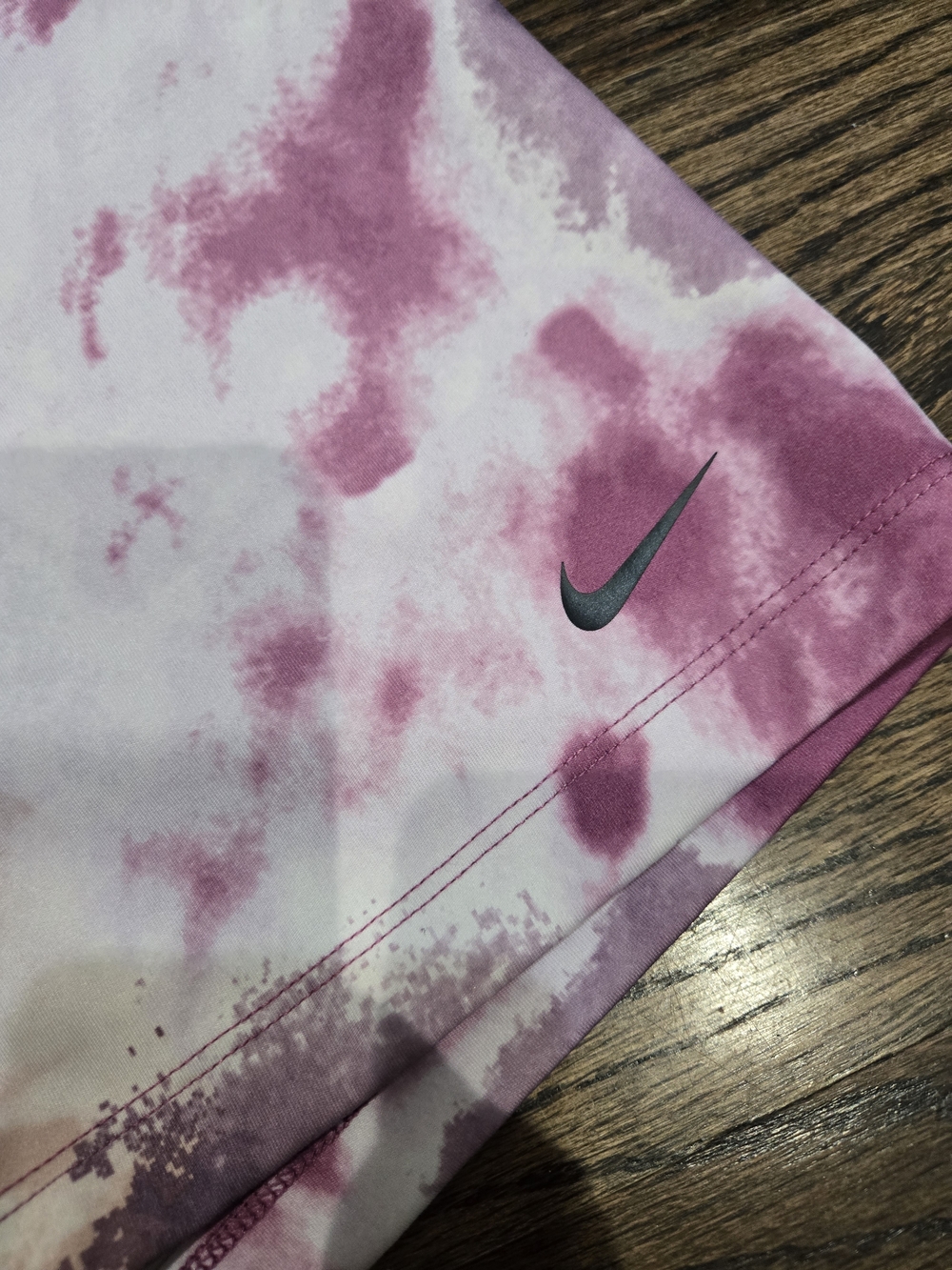 Nike Women's Tie-Dye Bike Shorts - Pink, Purple & Peach - Picture 5 of 5